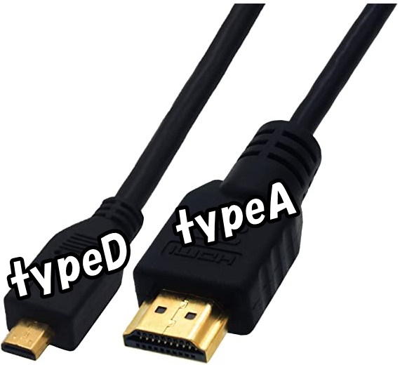 HDMI typeD typeA